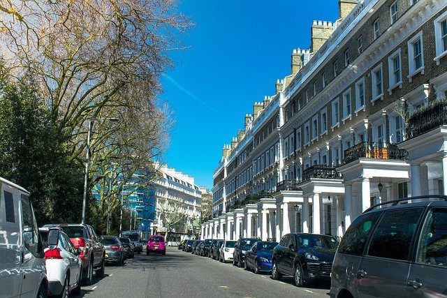 london row of flats